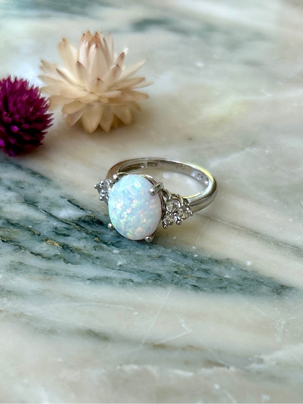 Classic Oval Opal Ring
